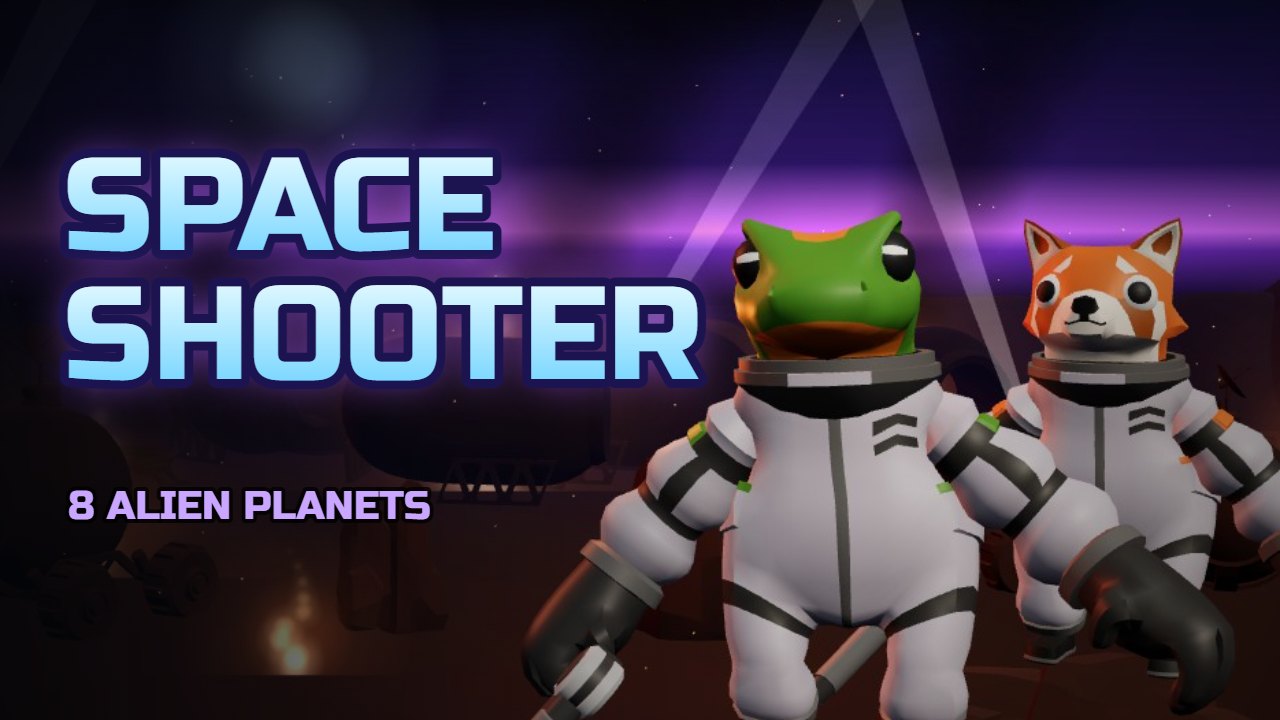 SPACE SHOOTER – 動物の宇宙飛行士と8つの惑星でエイリアンを撃退